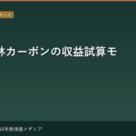 農業・森林カーボンの収益試算モデル — 1ヘクタールあたりの収益シミュレーション