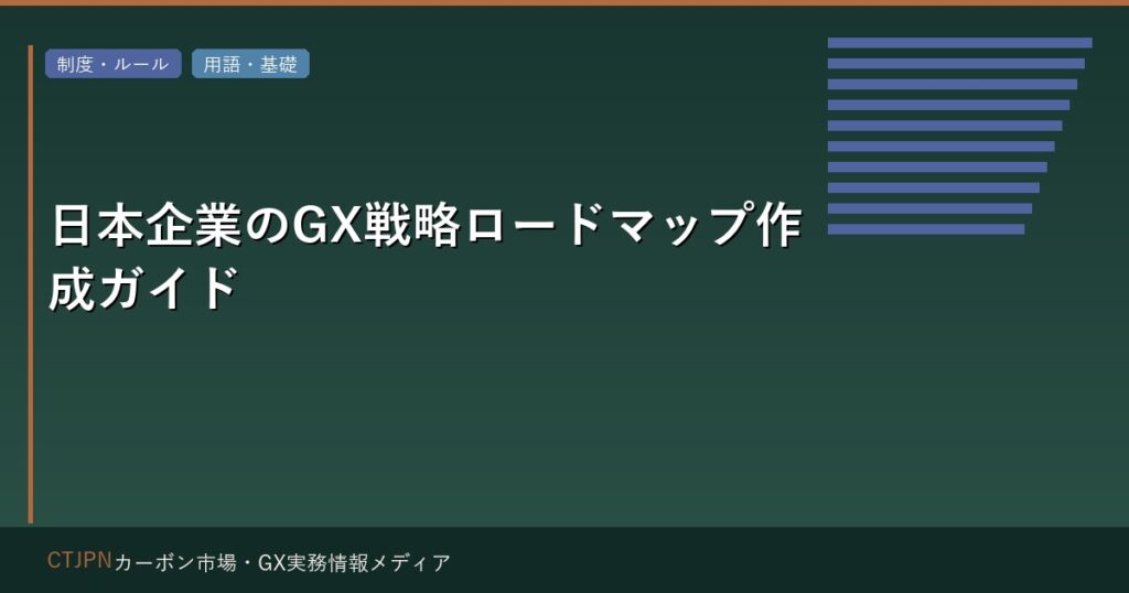 日本企業のGX戦略ロードマップ作成ガイド — 5年計画のフレームワーク