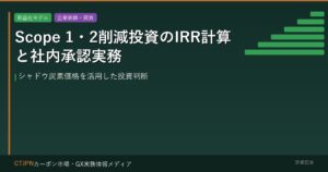 Scope 1・2削減投資のIRR計算と社内承認実務 — シャドウ炭素価格を活用した投資判断