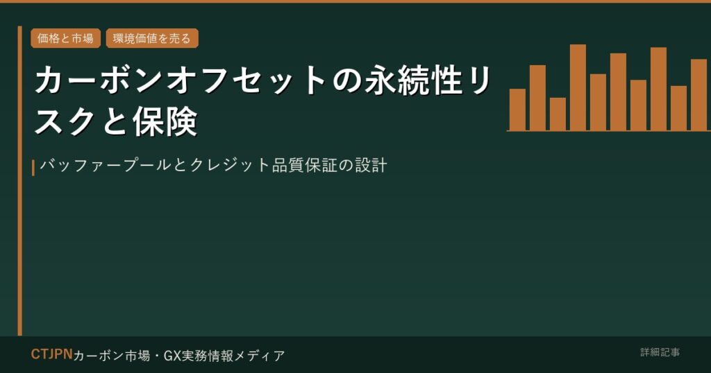 カーボンオフセットの永続性リスクと保険 — バッファープールとクレジット品質保証の設計