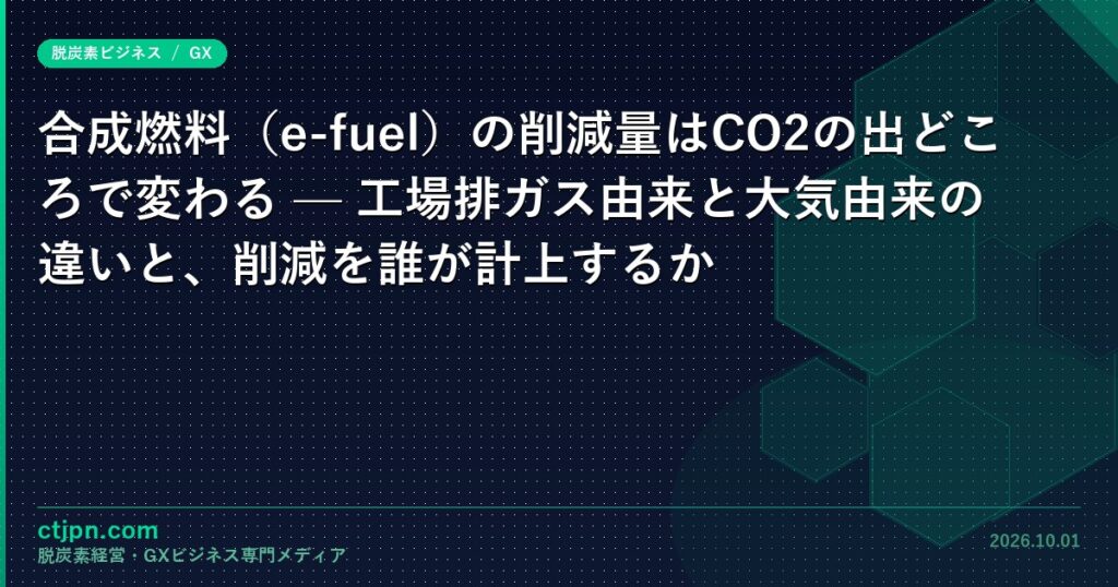 e-fuelCO2-catch
